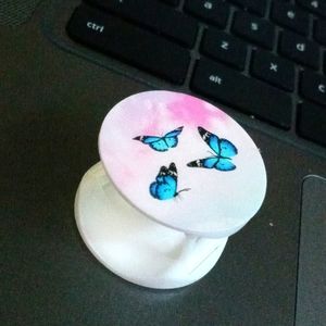 Butterfly print phone holder